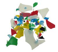 3 Bags /84g(2.96oz) COE90 Fusible Mixed Colors Thin Confetti Glass, Fusible Glass for Microwave Kiln for DIY Crafts, Stained Glass Projects, Jewelry Making Supplies (Confetti Glass)