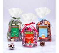 3 bags of pot pourri scented christmas - festive pot pourri - apple and citrus - gingerbread - winter forest - christmas home fragrance - 180g bags.