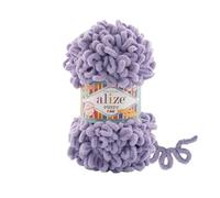 3 Balls/Skeins Alize Puffy Fine Baby Small Loop Blanket Yarn 100% Micropolyester Soft Wool Each Ball 100g 14.5m -166 Lilac