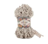3 Balls/Skeins Alize Puffy Fine Baby Small Loop Blanket Yarn 100% Micropolyester Soft Wool Each Ball 100g 14.5m - 599 Bone Color