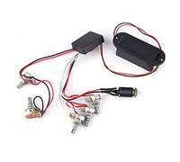 3-Band Active Guitar EQ Preamp Pickup Circuit Harness with Bass Control for Piezoelectric Sound Conversion