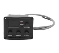 3 Band EQ Piezo Pickup Tuner System Equalizer Amplifier Ukulele Preamp with LCD Display Ukulele Pickup Preamp 1 Set