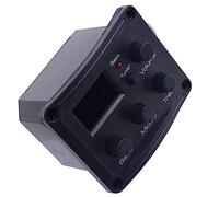3 Band Ukulele Guitar Preamp Pickup Mini Guitar EQ Equalize Piezo Pickup With Tuner Acoustic Guitar Pickup Accesorios