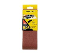 Stanley Sanding Belts 75 x 457 mm – 80 Grit – Pack of 3