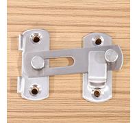 3 Barn Door Latch Flap Door Slide Latch Small Gate Bolt Sliding Door Lock Screen Door Plug Lock Hook & Eye Lock Bi-Folding Door Latch 180° 2.5MM Thickness for Wooden Gates Internal Door Garden