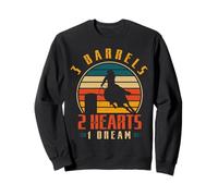 3 Barrels 2 Hearts 1 Dream Rodeo Cowboy Western Country Sweatshirt