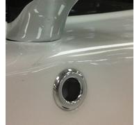 3 Bathroom Sink Basin Chrome Overflow Round Cover Trim Tidy x3