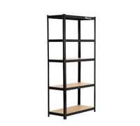 3 Bays | 180x90x40cm| Black | Boltless Garage Shelving Unit | 1000kg