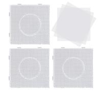 3 Bean Bean Templates with 3 Sheets of Ironing Paper, Plastic Bead peg Board, DIY Crafts, Suitable for Home, School, Playground.