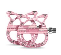 3 Bearings Mountain Bicycles Pedals Light Weights Bike Platform Aluminum Alloy Cats Shape Flat Pedal Nonslip