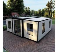 3 Bedroom 40ft Tiny House to Live in for Adults, Foldable Container House with Fully Equipped Kitchen and Bathroom, Plug-and-Play Backyard Guest House Tiny Home Farm Stay Cottage