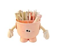 3 Big Eye Desktop for Students, Spacious Pen & Stationery Storage Box with Small Feet Design Big Eye Pen Holder & Desk Organizers