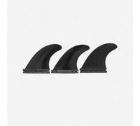 3 Black Fins Compatible With Futures Fin Boxes