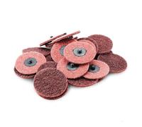 3" Black Hawk Red Surface Conditioning Quick Change Discs Medium Prep Pad - 25 Pack