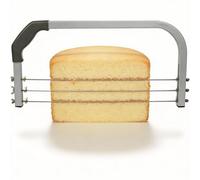 3 Blade Cake Cutter Levellers, Multiple Layer Cake Decorating DIY Cake Saw with Marked Measuring Guide, Adjustable Cake Slicer with Comfort Grip Handle for Kitchen DIY Baking