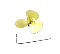 3-Blade Copper Propeller 30mm 32mm M3 Impeller For 3mm Shaft RC Boat Marine Submarine Fishing Tug Boat Replacement Parts(1PC D32mm Right Hand)