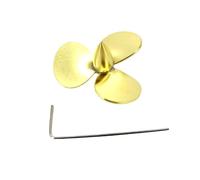 3-Blade Copper Propeller 30mm 32mm M3 Impeller For 3mm Shaft RC Boat Marine Submarine Fishing Tug Boat Replacement Parts(1PC D30mm Left Hand)