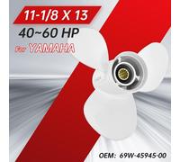 3-Blade Propeller for Yamaha Motors 20hp-60hp | Part #663-45945-02 | 11-1/8 x 13 | Aluminum Alloy Boat Engine Part 13 Spline