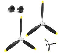3-Blade Propeller Full Set P7610805 for VOLANTEX RC Plane, Compatible with 761-8B F4U Corsair & 761-16 P47 Thunderbolt Airplane Spare Parts (2 Sets)