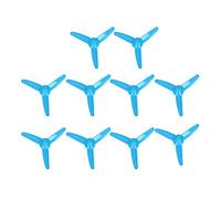 3 Blades Propeller Plastic DIY Toy Boat RC Car Rotating Accessories 70mm 2mm Hole 10Pcs Set for Remote Control Boats Power Car Models (Blue)