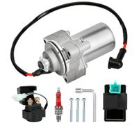 3 Bolt for Starter Motor Kit with Solenoid Relay and for CDI Box, Metal Construction, Compatible with 50cc-125cc Chinese 4-Stroke ATVs and Quads-Including for TAOTAO for COOLSTER for KAZUMA(B)