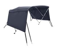 3-bow Bimini Top with Sidewalls UV-Proof Canvas Boat Canopy Awning vidaXL
