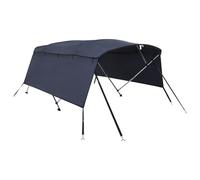 3-bow Bimini Top with Sidewalls UV-Proof Canvas Boat Canopy Awning vidaXL
