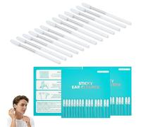 3 Box Sticky Ear Cleaning Sticks - Adhesive Ear Cleaner with Soft Rubber Tip, Gently Lifts Wax Without Pushing, Visible Cleaning Effect, Portable Ear Care Kit with Dust Cover