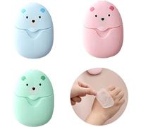 3 Boxes Disposable Soap Paper, Travel Soap Paper Sheets Mini Portable Sheets Outdoor, Suitable for outdoor activities, camping and hiking