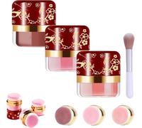 3 Boxes,Makeup Set Kit, Powder Blush 3 Boxes, Lazy Blush, Soft & Fluffy Loose Powder Blush Puff for a Rosy Glow, Powder Blush for Cheeks,for All Skin Types
