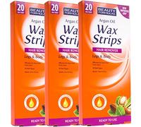 3 Boxes of 20Pc Natural Smoothing Argan Oil Wax Strips for Legs & Body All Skin Types