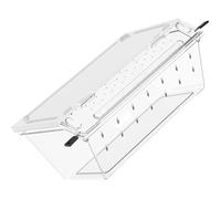 3 Breathable Acrylic with Easy Feeding Access, Transparent Enclosure for Snakes & Crickets Observation Crickets Keeper Container