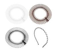 3 Broken Hair Combs And 1 Wavy Headband, Fixed Invisible Combs For Bangs, Flexible And Stretchable Hair Accessories Set, Suitable For Washing, Makeup, And Going Out.