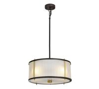 3 Bulb Ceiling Pendant Museum Bronze Dark Brown Painted / Aged Brass LED E27 60W