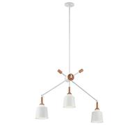 3 Bulb Chandelier Hanging Pendant LIght White LED E27 60W Bulb