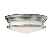 Antique Nickel 3-Bulb Flush Mount Light Fixture For Low Ceilings