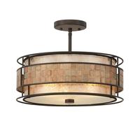 3 Bulb Semi Flush Light Renaissance Copper LED E27 60W Bulb Loops Copper One Size