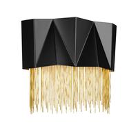 3 Bulb Wall Light Geometric Pendant Layers Satin Black/ Gold LED G9 3.5W LED