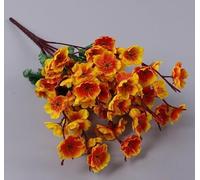 3 bunches Artificial flower Plum Spring Blossom Floral Home Garden Decor (Orange)