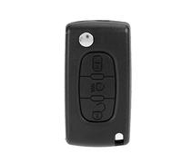 3 Button Car Remote Flip Key Fob Case Blade Cover Shell Compatible with C3 C4 C5 C6 Durable Key Ring Protector for Your Vehicle Keys