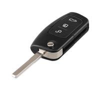 3 Button Flip Folding Car Uncut Key Shell Blade Case Fob Cover For Ford For Focus For Fiesta For C-Max For S-Max Ka For Mondeo For Galaxy(Model 2)