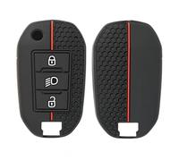 3 Button Remote Silicone Car Key Chain Ring Shell Cover Case Holder Car Key Cover Case