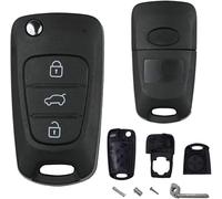 3 Button Replacement Car Key Fob Cases for Kia Rio Venga Cee'd Pro Cee'd Picanto Sorento Sportage Soul, Flip Key Remote Shell Car Key Fob Case Key Cover Accessories