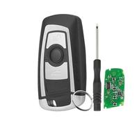 3 Buttons Car Full Intelligent Key for BMW 1 2 3 4 5 6 7 Series x3 m2 Fully Intelligent Key 868 MHz PCF7945 Electronic Chip CAS4 FEM KR55WK49863 with Screwdriver and Key Ring