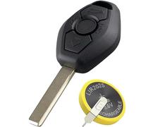 3 Buttons Car Key Case For BMW 3 5 7 Series M5 X3 X5 Z3 Z4 E36 E38 E39 E46 E60 E53 E63 E85 E52 E83 E90 Remote Key Shell Cover with LIR2025 Re-chargeable Battery HU92 Blade