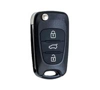 3 Buttons Car Key Case Replacement, Remote Control Folding Car Key Shell Case for Hyundai i20, i30, i35, iX20, iX35, and for Kia Ceed, Soul, Sportage, Venga