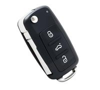 3 Buttons flip Key Fob Case for Volkswagen VW Golf, Replacement Remote Flip Key Case for VW Polo Keys VW Scirocco Keys Polo VW Battery Key Golf MK6 Key Fob Eos Sharan Tiguan Touran