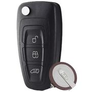 3 Buttons Ford Focus MK3 Transit Custom MK8 Car Key Fob with Ford Transit Mondeo Key VL2020 Battery with HU101 Blade