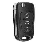 3 Buttons Key Fob Cover Replacement For Hyundai i20 i30 i35 iX20 iX35, For Kia Rondo Ceed Rio Soul Picanto Sportage Sorento Key Case,Folding Remote Control Car Key Accessories