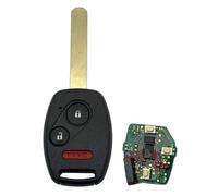 3 Buttons Keyless Entry Remote Car Key Fob Fit for Honda Accord / CR-V / CR-Z / Fit / Insight 2007 2008 2009 2010 2011 2012 2013 2014 2015 (MLBHLIK-1T) (1)